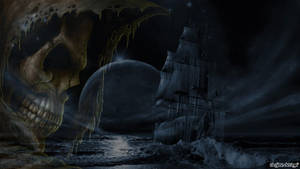 Dark Haunted Ghost Ship Wallpaper