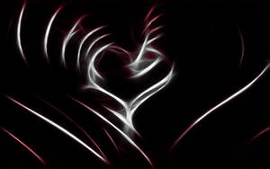 Dark Heart Abstract Art Wallpaper