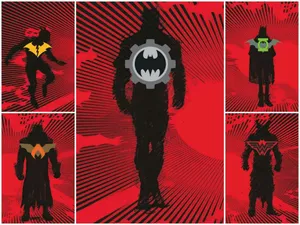 Dark Knights Red Death Logos Wallpaper