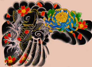 Dark Koi Hd Tattoo Wallpaper