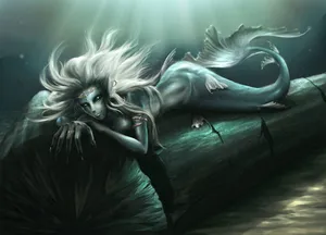 Dark Mermaid Art Wallpaper