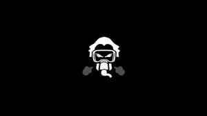 Dark Minimalist Gas Mask Wallpaper