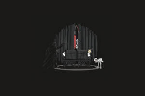 Dark Minimalist Star Wars Stage Magic Wallpaper