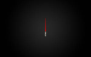 Dark Minimalist Vector Art Lightsaber Wallpaper