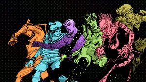 Dark Neon Jojo Bizarre Adventure Jojolion Wallpaper