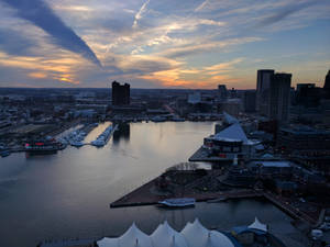 Dark Night Sky In Baltimore Wallpaper