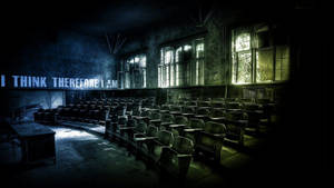 Dark Ominous Classroom Wallpaper