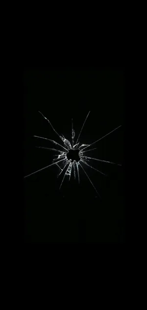 Dark Phone Bullet Hole Wallpaper