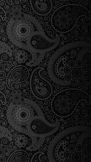 Dark Phone With Paisley Pattern Wallpaper