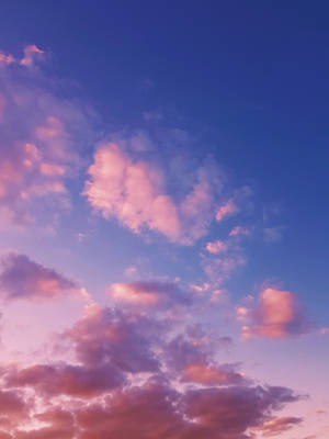 Dark Pink And Blue Cloud Aesthetic Wallpaper