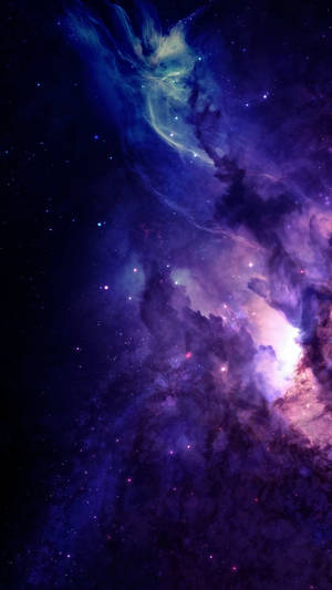 Dark Purple Galaxy Wallpaper