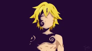 Dark Purple Meliodas Seven Deadly Sins Wallpaper