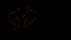 Dark Red Broken Heart 4k Wallpaper