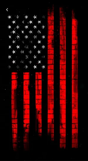 Dark Red Striped American Flag Wallpaper