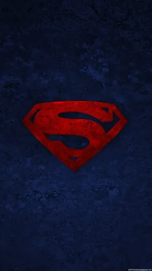 Dark Red Superman Symbol Iphone Blue Wallpaper
