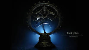 Dark Shiva Dancing In Circle Wallpaper