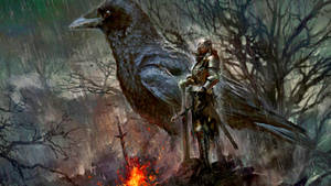 Dark Souls Chosen Undead Giant Crow Wallpaper