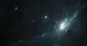 Dark Space Planets And Stars Wallpaper