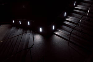 Dark Stairs Unique Photography Wallpaper