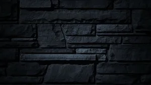 Dark Stone Wall Wallpaper