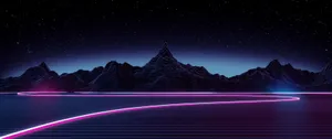 Dark Synthwave Art Wallpaper