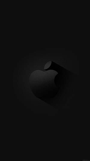 Dark Theme Black Apple Logo Wallpaper