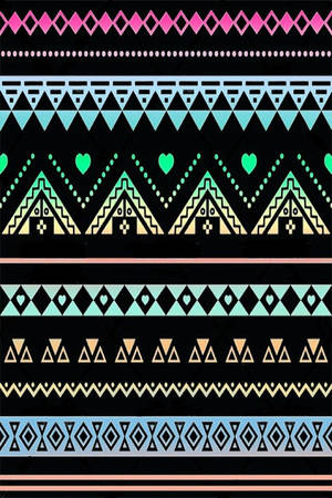 Dark Tribal Pattern Wallpaper
