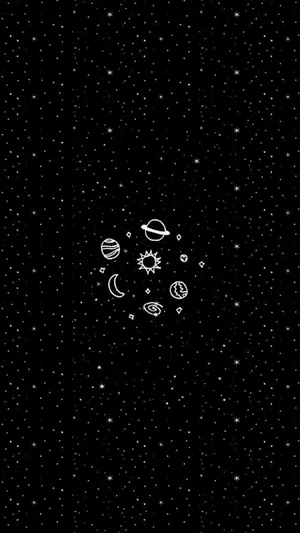 Dark Trippy Space Wallpaper