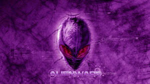 Dark Violet Alienware Logo Wallpaper