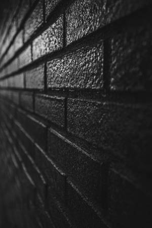 Dark Wall Brick Close Up Wallpaper