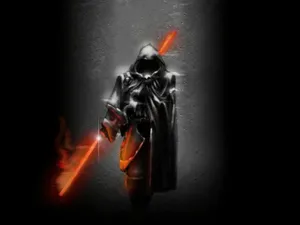 Dark Warrior In Star Wars Landscape Wallpaper