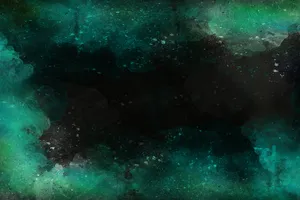 Dark Watercolor Blue Green Smoke Art Wallpaper