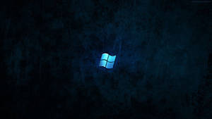 Dark Windows In Grunge Blue Color Wallpaper