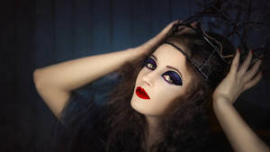 Dark Witchy Makeup Wallpaper