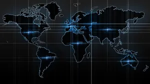 Dark World Map Wallpaper