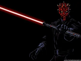 Darth Maul Star Wars Comic Art Wallpaper