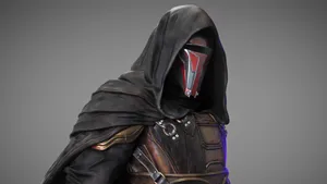Darth Revan 4k Gray Wallpaper