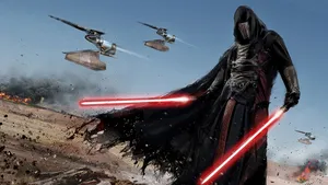 Darth Revan 4k Machines Flying Wallpaper