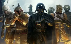 Darth Vader And Boba Fett Hd Wallpaper