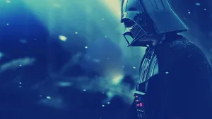 Darth Vader In Blue Wallpaper