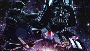 Darth Vader In The Galaxy Wallpaper
