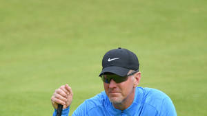 David Duval In Blue Golf Sweater Wallpaper