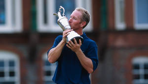 David Duval Kissing Trophy Wallpaper