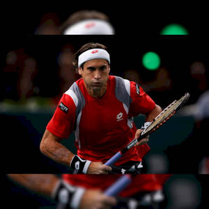 David Ferrer Demonstrating Concentrated Game Face Wallpaper