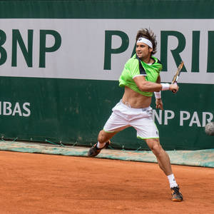 David Ferrer Shirt Up Wallpaper