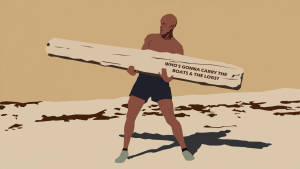 David Goggins Vector Art Wallpaper