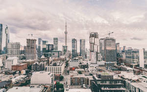 Daytime Toronto And Cn Tower Wallpaper