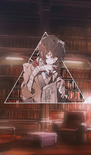 Dazai Inside A Triangle Wallpaper