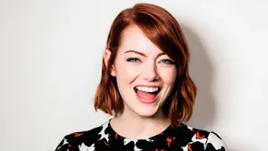 Dazzling Emma Stone Portrait Wallpaper