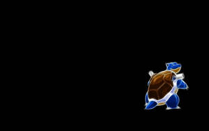 Dazzling Neon Blue Blastoise Wallpaper